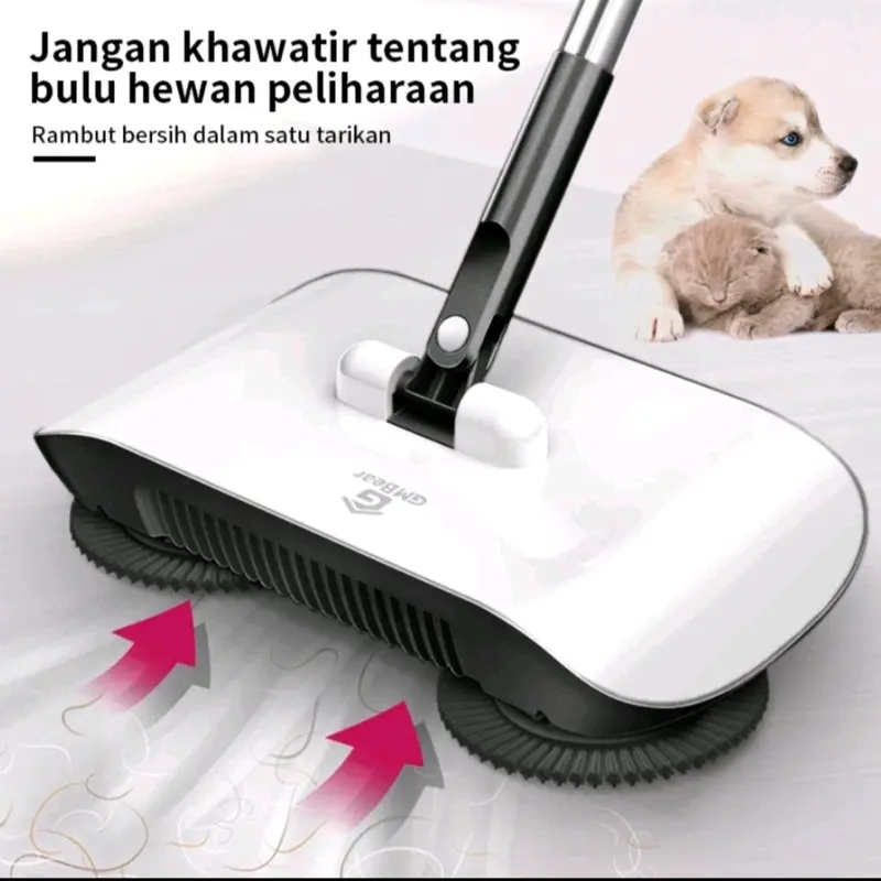 GM Bear sapu lantai otomatis 1085 - Ultra broom sapu dorong pembersih lantai sekaligus pel 3