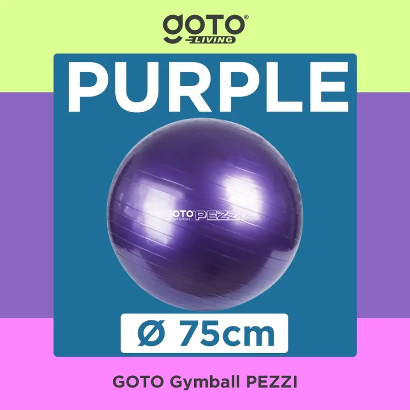Goto [COD] Pezzi Gym Ball Bola Yoga Ibu Hamil Senam Olahraga Pilates Fitness 5