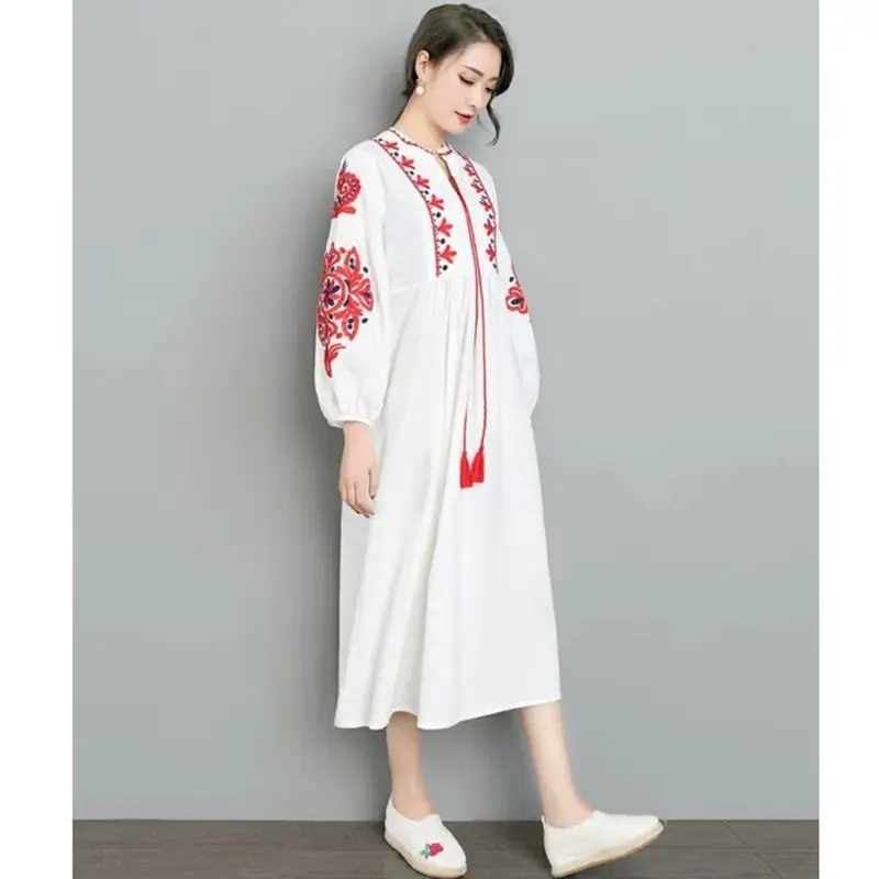 [Basica Moda] 83380 Gaun Dress Maxi Wanita Boho Aaliyah Heavy Peach Koshibo 7