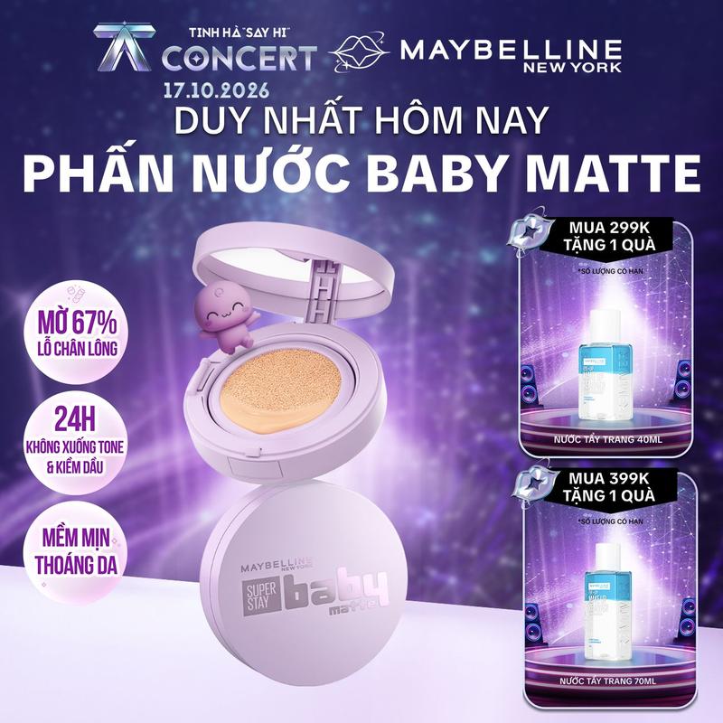 Phấn nước Superstay 24H Baby Matte Maybelline New York [MỚI]