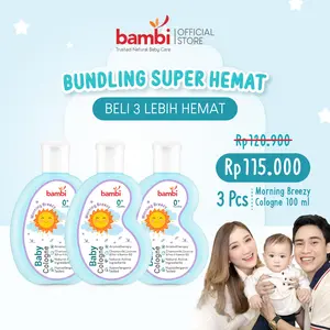 Bambi Baby Cologne Morning Breezy 100ml Kulit Bayi