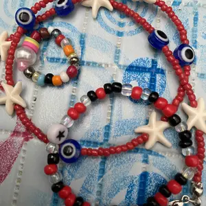 Beads Necklace by Feyneen | kalung manik, kalung mutiara, kalung kerang, kalung murah
