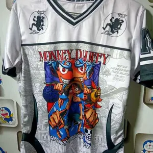 Corak Gaya Sport Baju Kaos Jersey Anak 2-12Thn Oversize Dryfit Rugby Baseball Retro streetwear Setiap Corak Ada Gaya Olahraga Outdoor