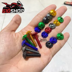 BAUT VISOR WINDSHIELD BINTIK harga satuan Full cnc motor yamaha nmax aerox old nmax aerox connected nmax neo turbo 2024 lexi old lexi 155 new Aerox Alpha Turbo