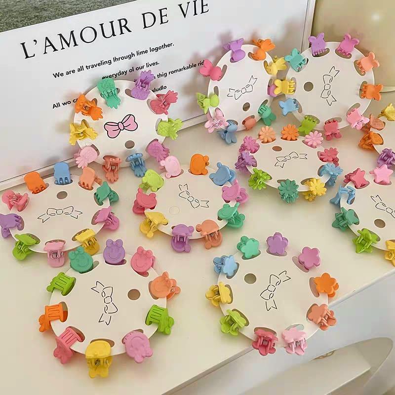 Jepitan Rambut Mini Korea Anak Set Jepit Rambut Baby Karakter BNJPT 01 Aksesoris Rambut Warna Warni Imut untuk Anak dan Remaja