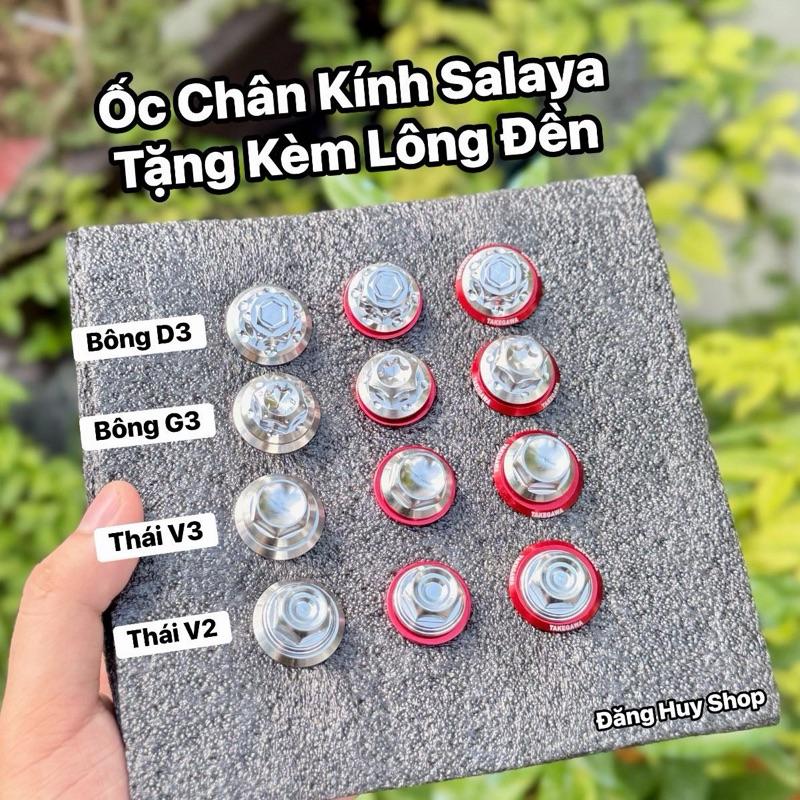  Ốc Chân Kính Salaya Inox304   Có Tặng Kèm Long Đền   Gắn Được Cho Mọi Dòng Xe Chân 10ly 