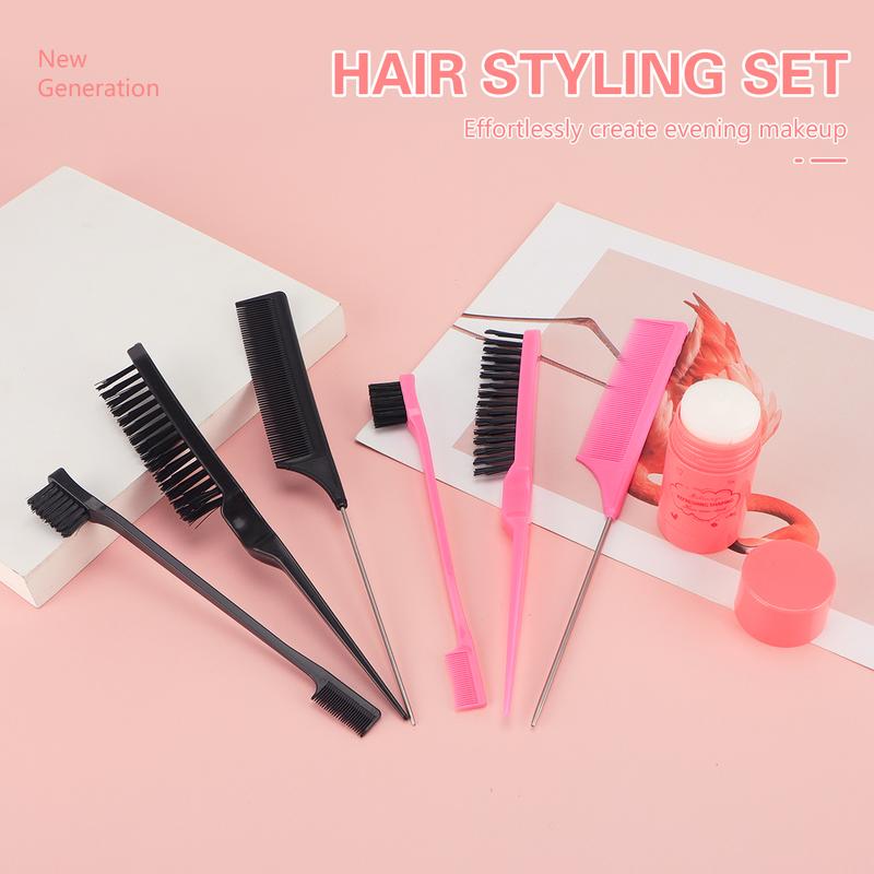 3-pack Pink Portable Hairstyle Brush for Root Volume - Multifunction Hair Styling Tool