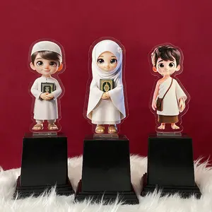 Piala Akrilik Manasik Haji Anak Souvenir Tropi Hadiah Bahan Akrilik Plus Tatakan Manasik Haji Piala Sanlat Muslim