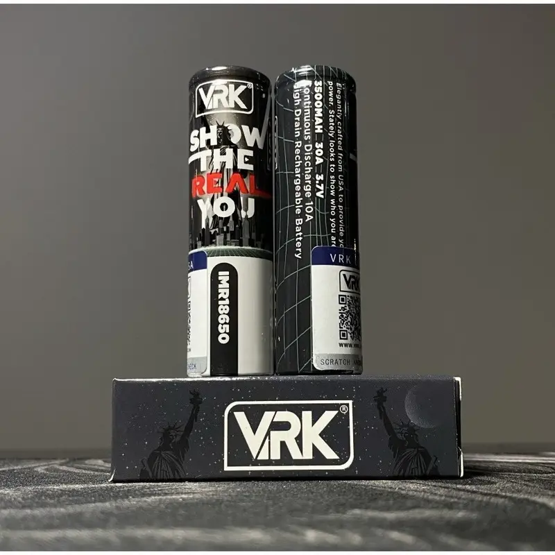BATERAI 18650 VRK HITAM BLACK 3500MAH AUTHENTIC 2
