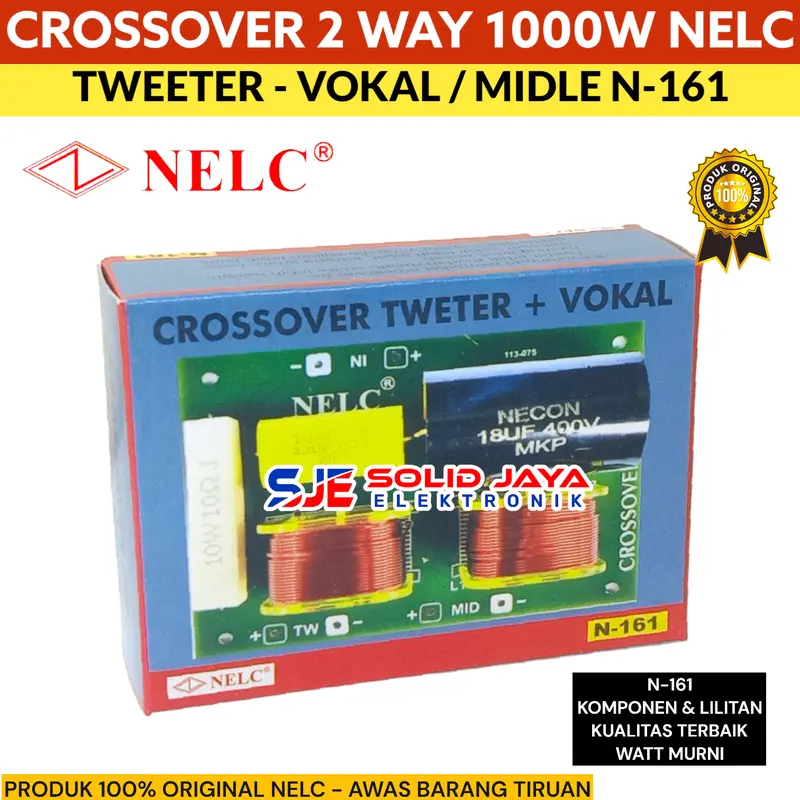 CROSSOVER TWEETER VOKAL 2 WAY N161 NELC - CROSSOVER 2 WAY NELC N-161 TWETER VOCAL MIDLE MIDEL TWITTER MIDDLE TWITER VOKAL MID HIGH HI MIDRANGE CROSOVER CROSOFER CROSSOFER KROSOFER KROSSOFER KROSSOVER KROSOVER PASIF 2 WAY NELC N 161 N-161 ASLI ORI ORIGINAL 5