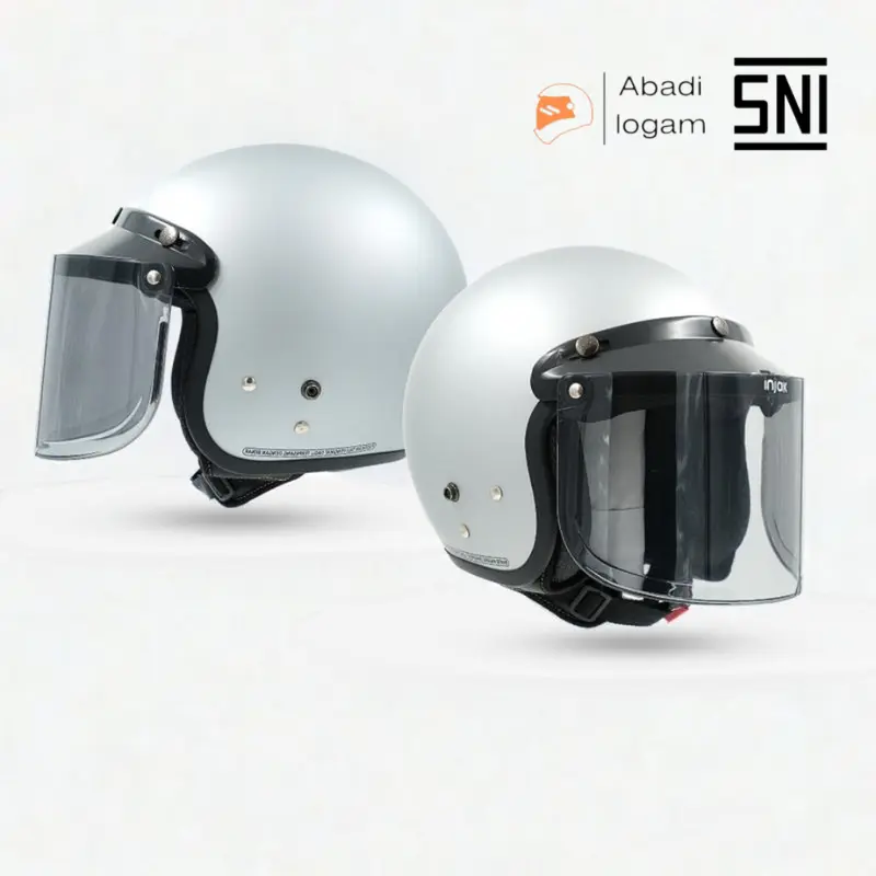 Helm Motor Retro Bogo SNI Full Leher Vintage Ori Classic ANT Dewasa Cargloss Hijabers Motorcycle 7