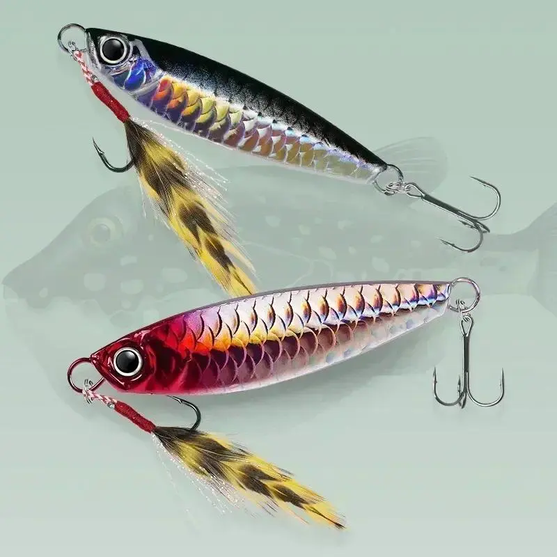 Lưỡi Câu Jig Đúc Kim Loại, 1 Cái, 7 / 10 / 15 / 20G, Thích Hợp Để Đúc Bờ, Mồi Câu Cá Vược Biển, Dụng Cụ Mồi Nhân Tạo