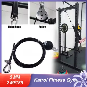 Tali Kabel Katrol Fitness Gym Wire Rope Fitness Cable Pulley Machine System