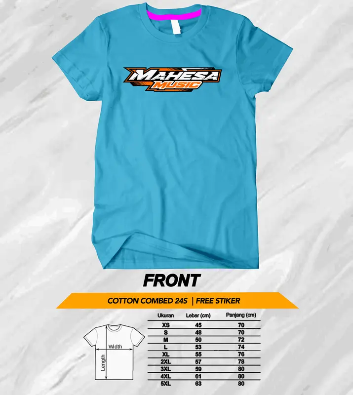 kaos original mahesa music 1 kain combed 24s premium 1