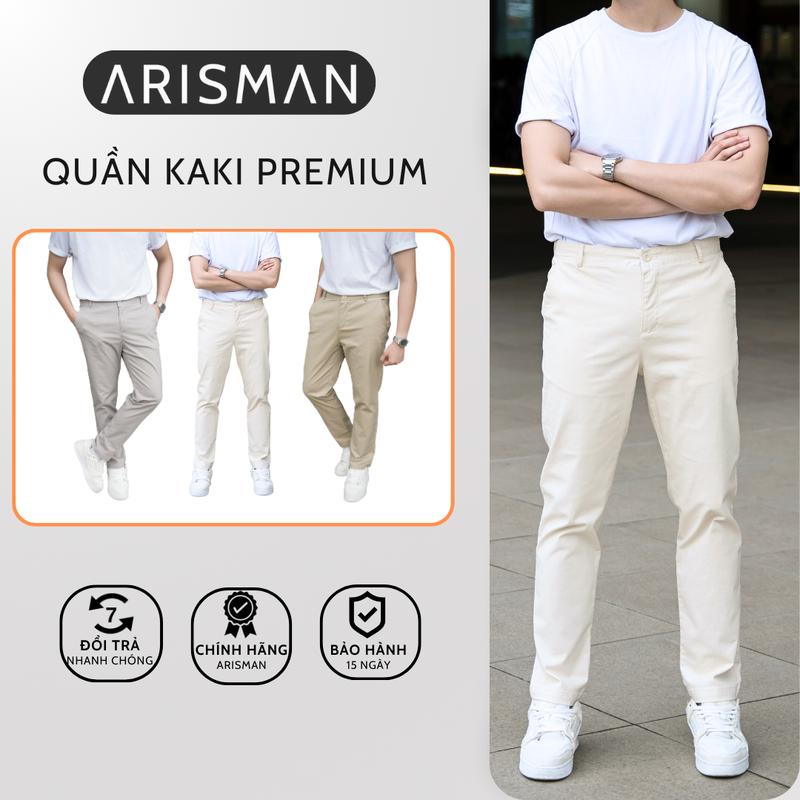 Quần Dài KAKI Nam ARISMAN, Co giãn, Mềm mịn, Tôn dáng, Thanh lịch Menswear Pants