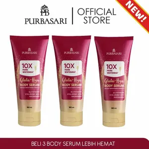 DAPAT 3 LEBIH HEMAT Purbasari Body Serum New Varian /Mencerahkan / Melembabkan Hidrasi Bunga GlutaHya Hyluronic Acid Kerutan Glucolic Pencerah