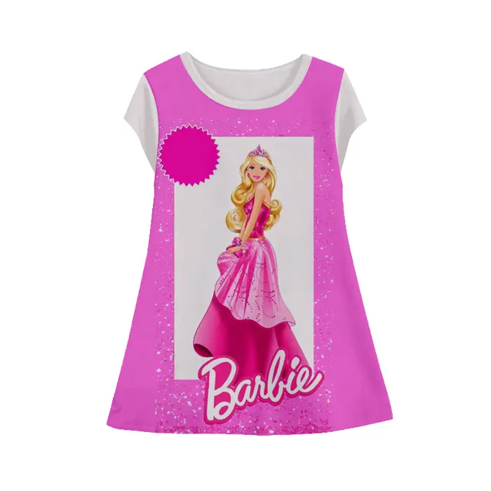 Dress Anak Barbie Tunik-Barbie-4-designWD - Gudang Dress 3D