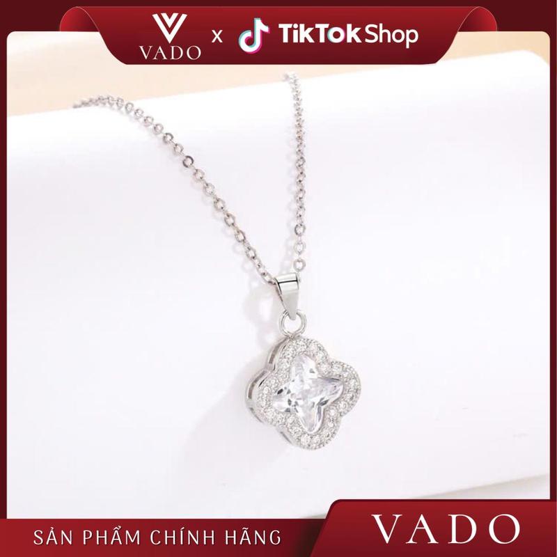 [KOC - D51] Dây Chuyền Hoa Đá Phong Cách Nữ Tính Nhẹ Nhàng_ Chất Liệu Hợp Kim