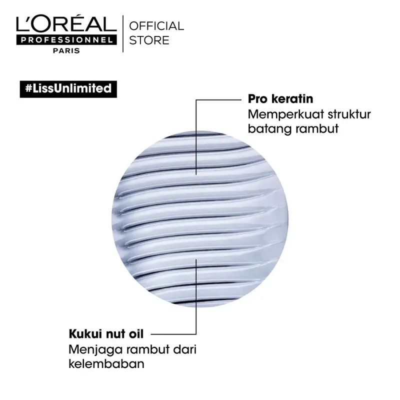 L'Oreal Professionnel Liss Unlimited Shampoo Untuk Rambut Frizzy 3