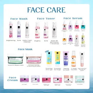 Scarlett Whitening Facecare Satuan ( Facial Wash, Toner, Serum, Moisturizer, Face Mist, Peeling Gel, Sunscreen, Face Mask ) Perawatan Wajah 1