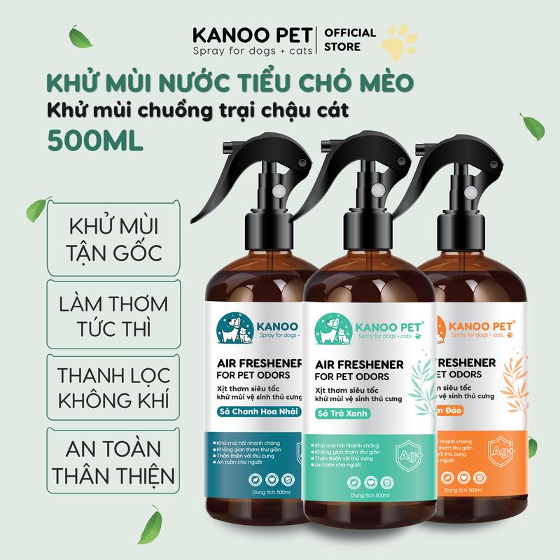 Xịt khử mùi nước tiểu chó mèo, giúp khử mùi chậu cát, chuồng trại - khử sạch mùi hôi khai, hỗ trợ pet đi vệ sinh đúng chỗ