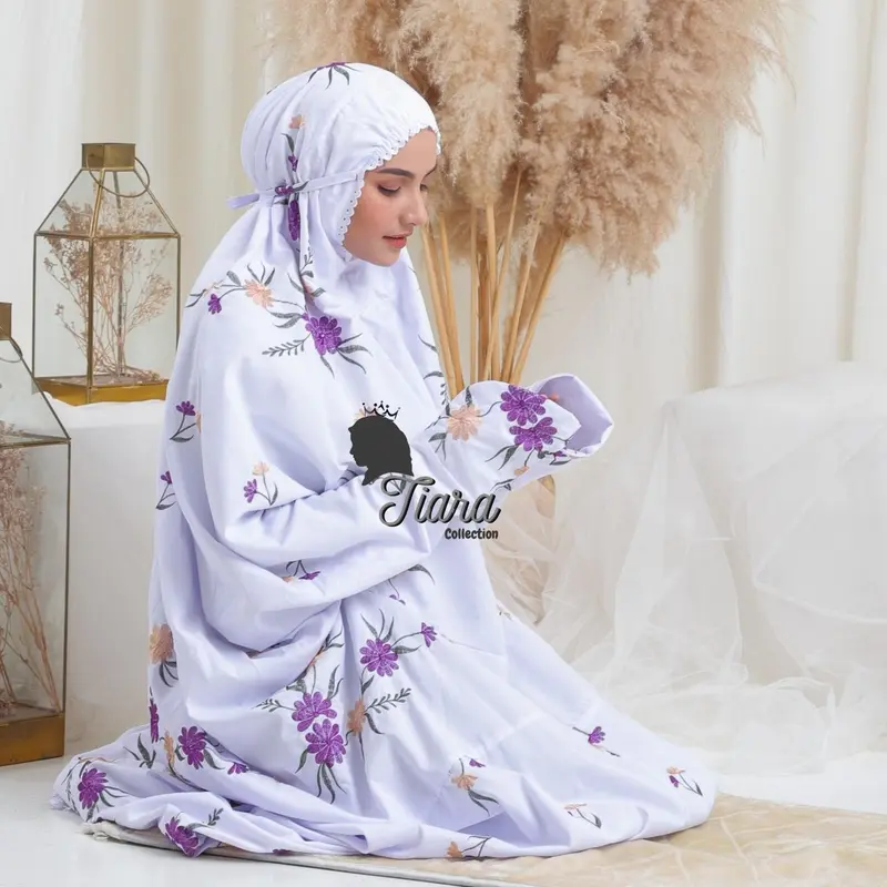 Mukena Tiara Terusan Muslim Dewasa - Bordir Keyla 0