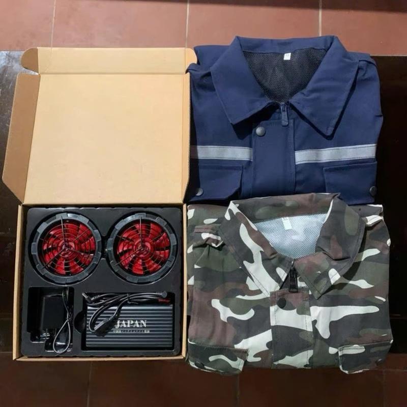  COMBO 2 ÁO QUẠT ĐIỀU HÒA - JAPAN PIN 98.000  QUẠT 9 CÁNH KHÔNG CHỔI THAN A10 