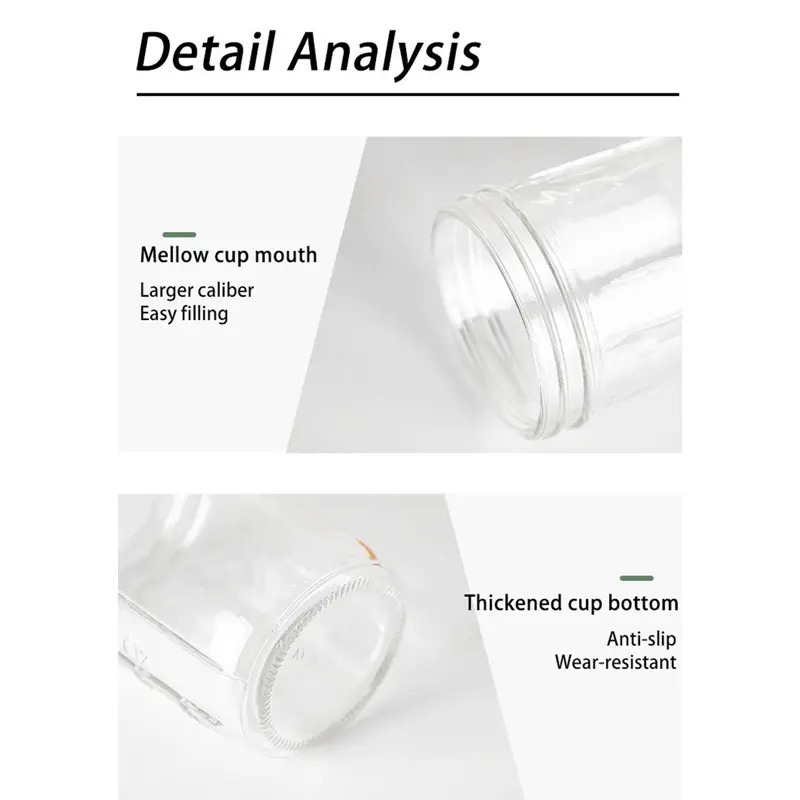 Lọ Yến Mạch Cả Ngày Có Thể Tái Sử Dụng, Dung Tích 350ml, Có Thìa, Kín Khí, Hộp Đựng Cốc Yến Mạch, Có Đánh Dấu Đo Lường 7