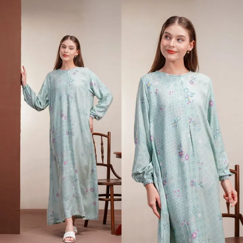 Oriana Homewear Daster Panjang Busui Danita Briana I Daster Gamis Adem Hijab Friendly 4