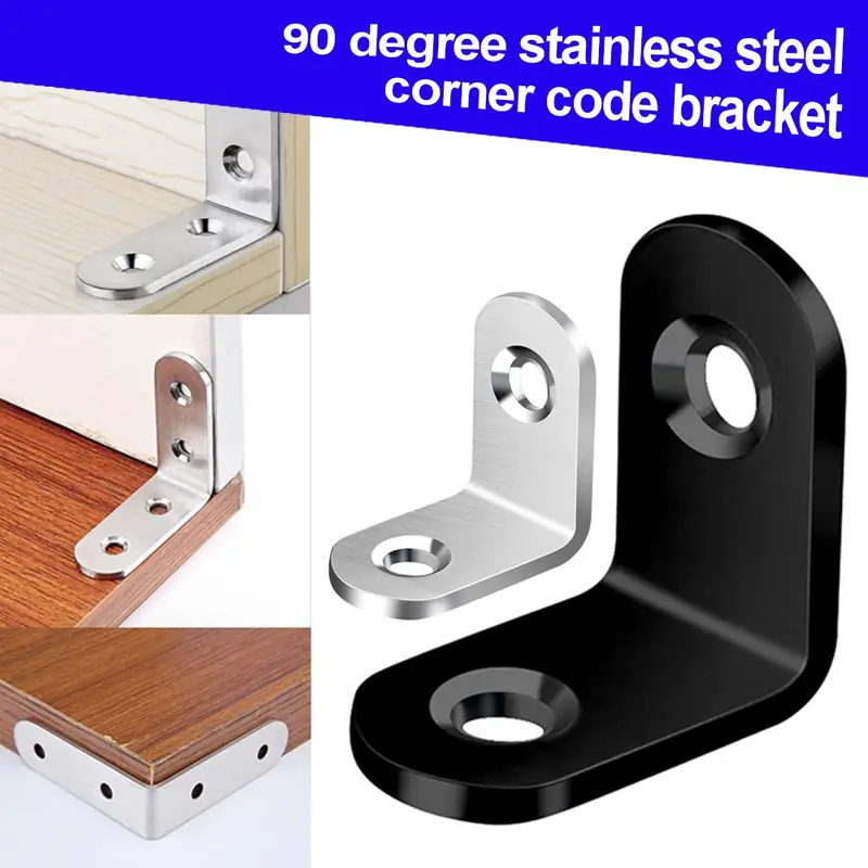 Bảo Vệ Chốt Bằng Thép Không Gỉ, Chống Gỉ, Gia Cố, Giá Đỡ Mã Góc Góc, Giá Chân Đế Bảo Vệ Góc, 20 Cái 1