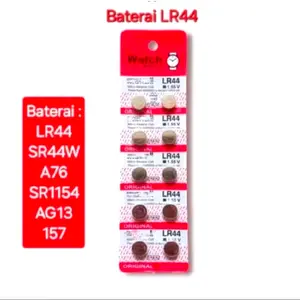 1 Lebar Isi 10pcs Batrai LR44 1.55V Watch Watches