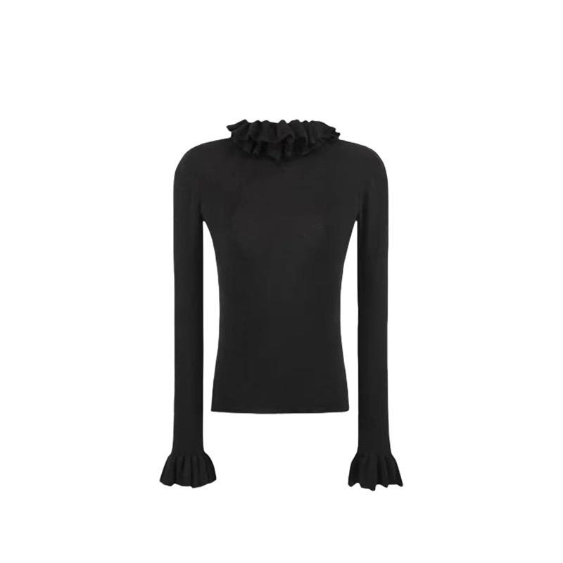 Áo len giữ nhiệt cổ bèo tay loe tiểu thư