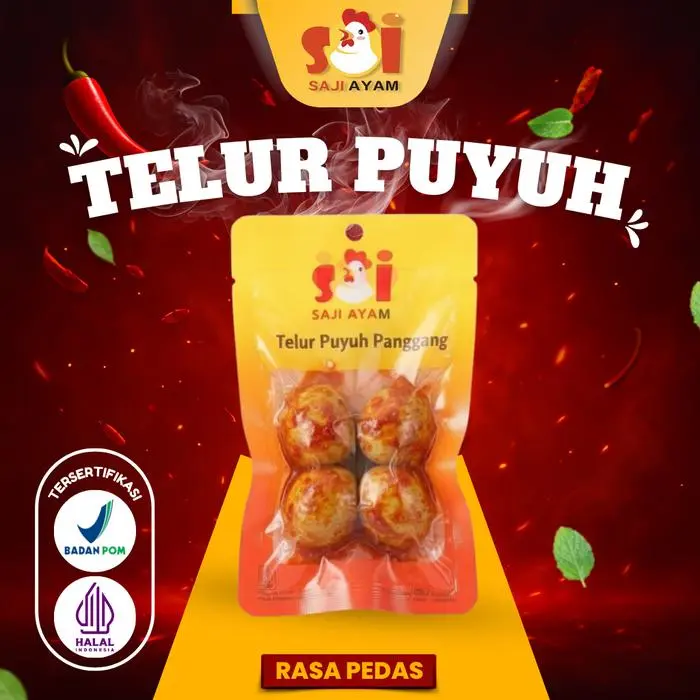 TELUR PUYUH PEDAS 1 PCS