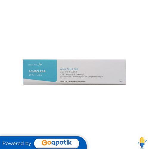Gambar DERMA XP ACNECLEAR SPOT GEL 10 GRAM TUBE dari Apotek Age Farma Apt by GoApotik Kota Medan Tokopedia