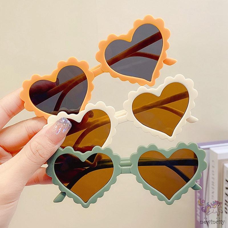 Kính Râm Trẻ Em, Hình Vuông, Thời Trang, Khung Trái Tim, Chống Tia Cực Tím, Thích Hợp Cho Bé Trai Và Bé Gái, Đi Biển Ngoài Trời, Kính Mắt, Độ Tuổi: 2-7Y 4