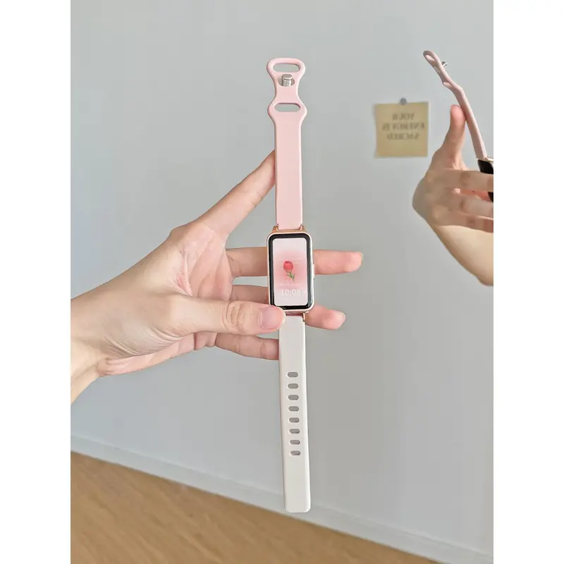 MAFAM.ID Kompatibel dengan Huawei Band 10 / HUAWEI band 9/8 /7 Tali NFC Gelang Silikon Aksesori Jam Tangan Pengganti Tali Gelang Pria dan Wanita Accessories 6