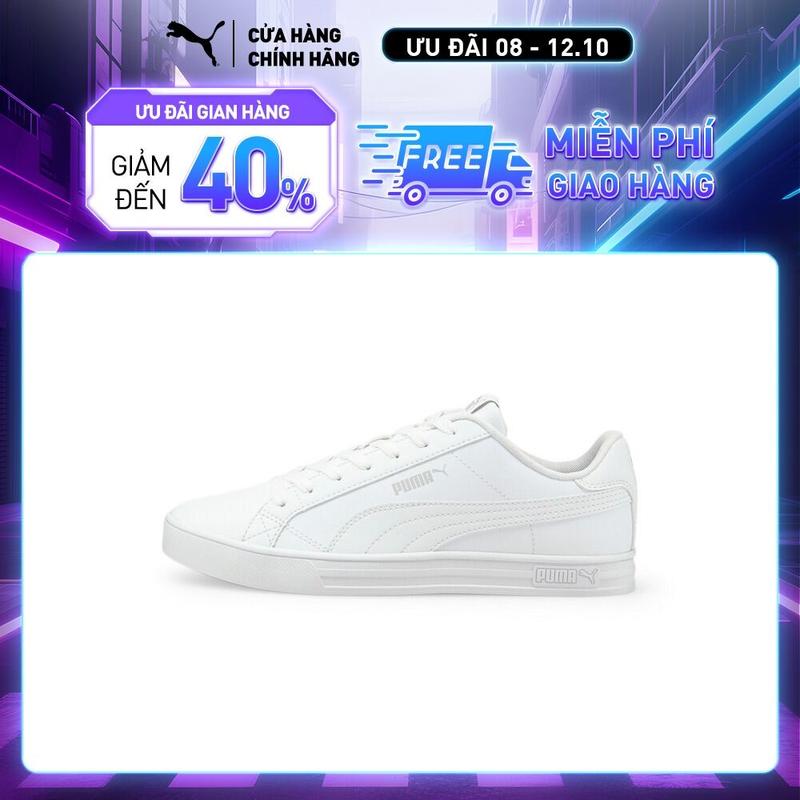 Giày thời trang PUMA Unisex Smash Vulcanised V3 Low Màu Trắng