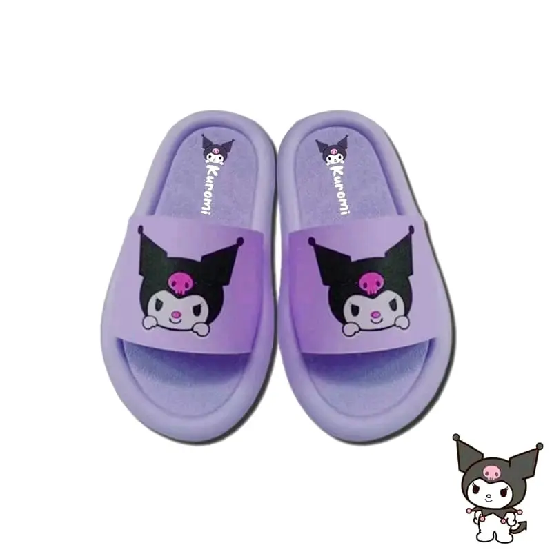 sendal slop anak cwe motif kuromi bahan spons anti slip/ sendal sehari-hari Sandal
