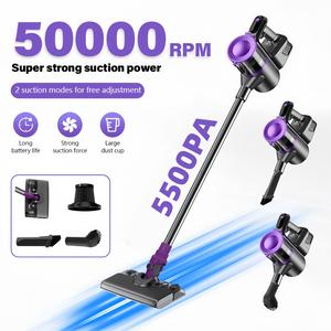 4-in-1多機能手持ち式ブラシレスモーター搭載ワイヤレス掃除機、ウェット＆ドライ両用、調整可能な吸引力、LEDディスプレイ、USB充電