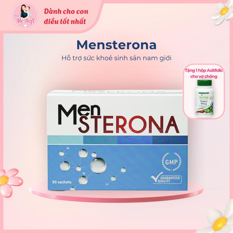 (ID1) Mensterona 30 gói hỗ trợ sức khỏe nam giới hộp 30 gói - Mẹ Rofi