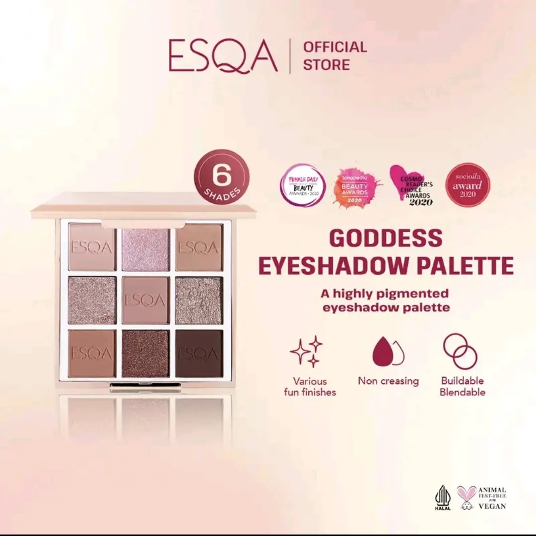 ESQA Goddess Eye shadow pallet (Muave) Palette