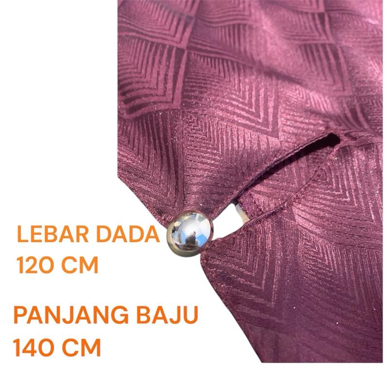 Kaftan Muslim Busana Lebaran Jaguard silk premium