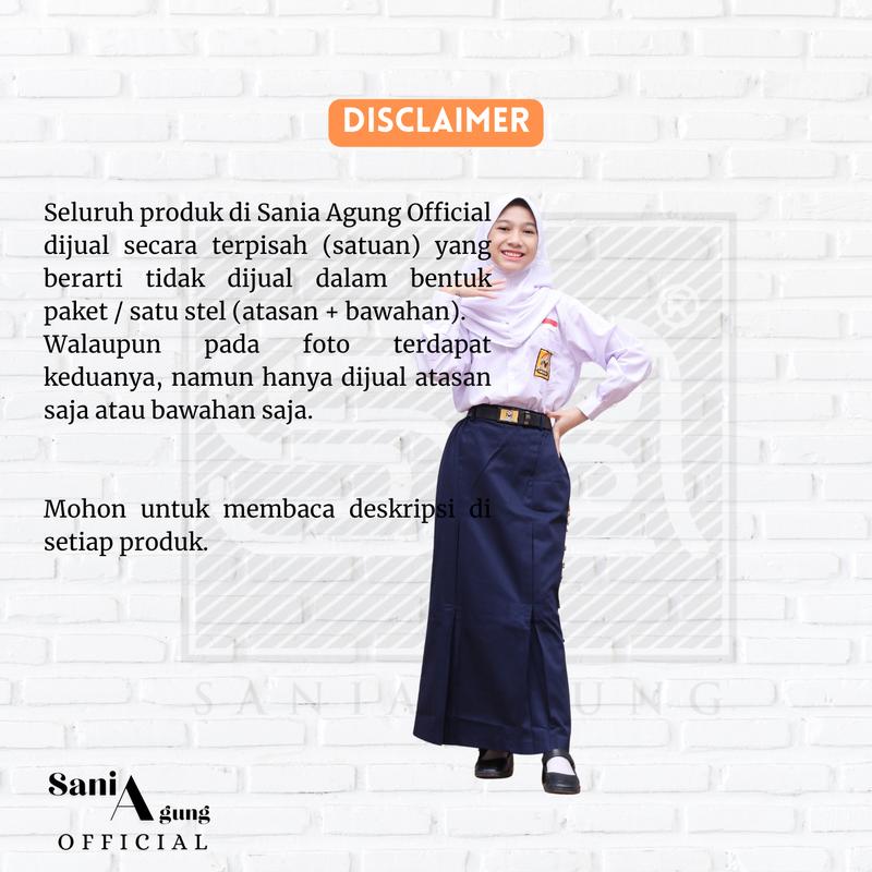 SERAGAM SMA BAJU PUTIH PANJANG PUTRI 3
