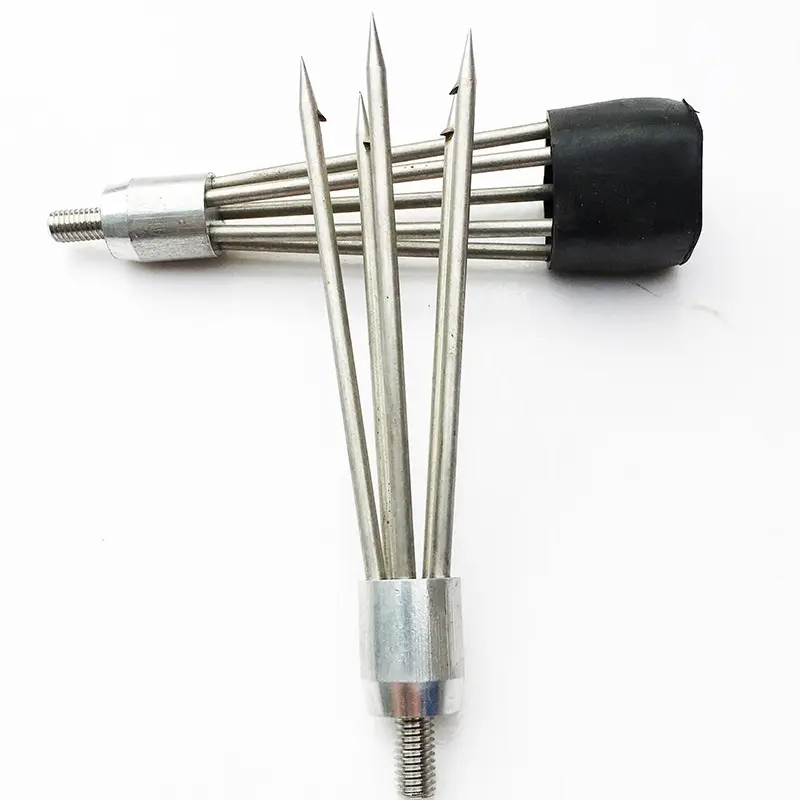 Tombak Ikan Mata 5 / Tombak Pancing Ikan 2.1M Teleskopik Stainless 7
