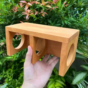 Terowongan Hamster Tunnel | Meja Hamster Terowongan Kayu | Platform Hamster Hideout | Half Tunnel | Lorong Mainan Aksesoris Kandang