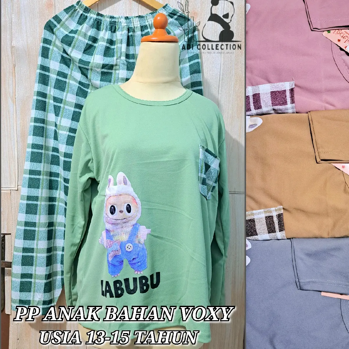 PP VOXY || BAJU TIDUR ANAK USIA 13 - 15 TAHUN / PIYAMA ANAK TANGGUNG / BABYDOLL SETELAN LENGAN PANJANG CELANA PANJANG Fashion