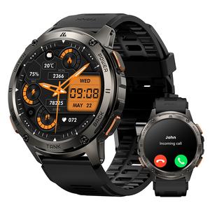 KOSPET TANK T3 Smartwatch with Calls & Text Reminder 50-Day Battery Life 1.43 AMOLED Display 50M Waterproof Full-Metal Body AI Assistant for Android iOS Fitness Tracker Blood Pressure Heart Rate Monitor Wristwatch- Alloy, Christmas Holiday Haul