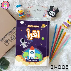IQRO Custom Nama Hard Cover Soft Cover / IQRA QR code Gratis 176 Video Tutorial / IQRO Custom Berwarna / Hitam Putih