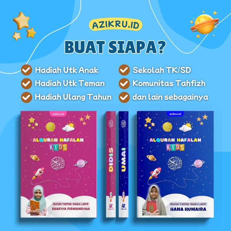 Product Introduction of Alquran Custom Nama Anak Azikru / AlQuran Junior / Al-Quran Hafalan Kids 34