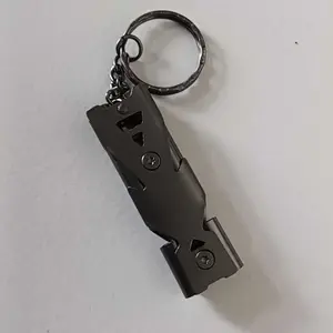 Peluit Survival Double Pipe Stainless Steel